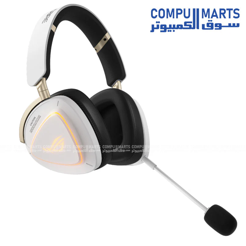 ASUS A703 ROG Delta II-KJP Wireless Gaming Headset – 2.4GHz + Bluetooth + 3.5mm, 50mm Titanium Drivers, RGB Aura, 1800mAh Battery - Image 2