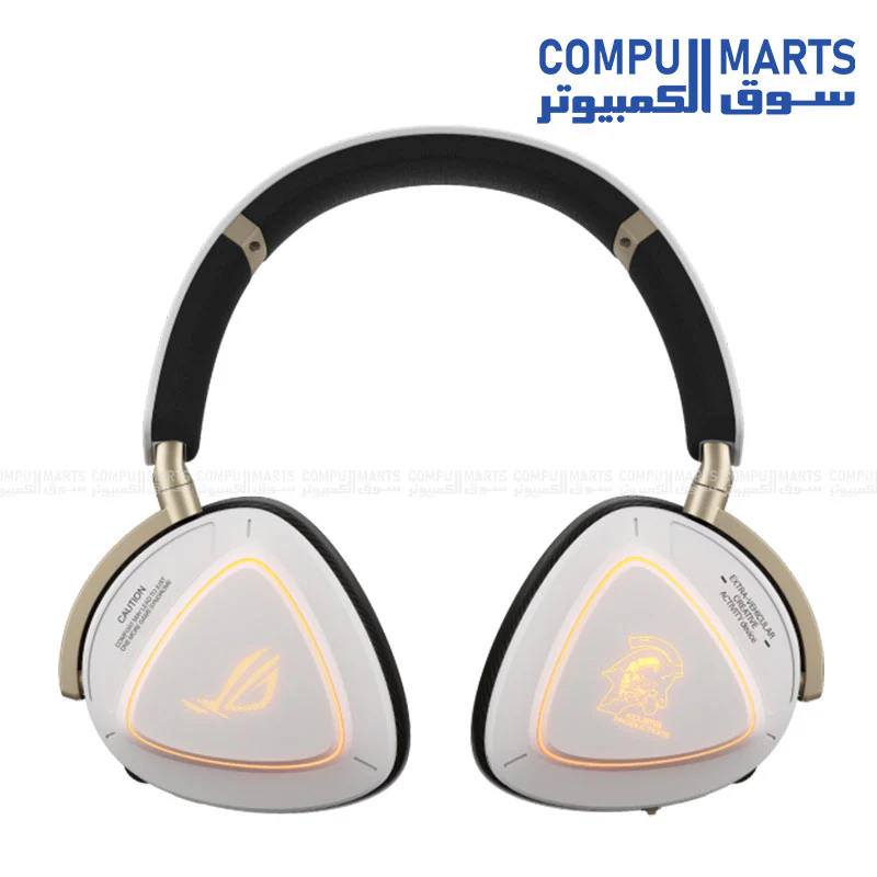 ASUS A703 ROG Delta II-KJP Wireless Gaming Headset – 2.4GHz + Bluetooth + 3.5mm, 50mm Titanium Drivers, RGB Aura, 1800mAh Battery - Image 3