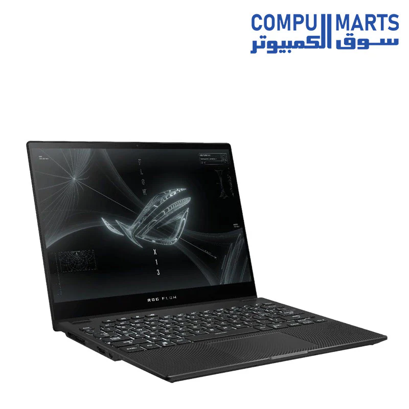 ASUS ROG Flow X13 GV301RC-LJ062W Gaming Laptop, AMD Ryzen 7 6800HS Processor, 13.4 Inch WUXGA FHD+ Display, 512 GB SSD, 16 GB RAM LPDDR5, NVIDIA GeForce RTX 3050 4 GB Graphics, Win 11, Off Black - Image 2