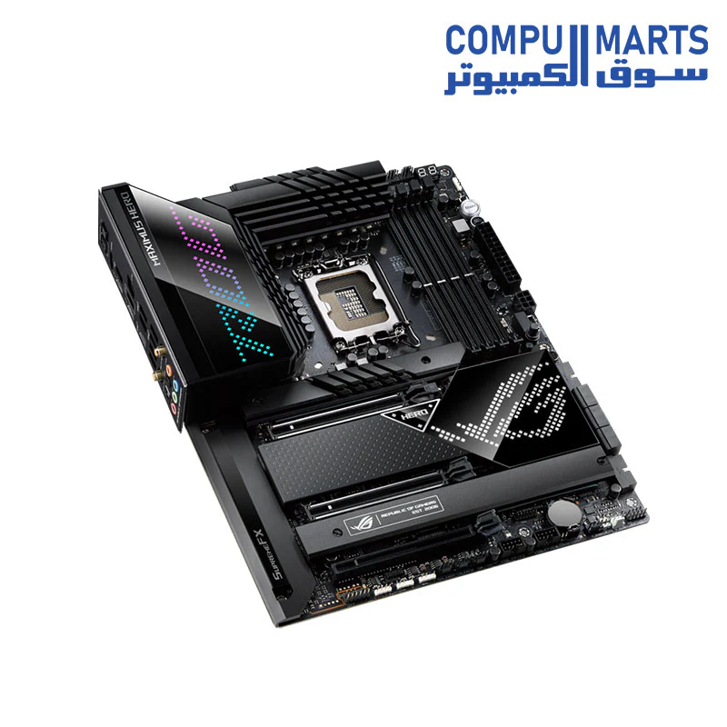 ASUS ROG MAXIMUS Z690 HERO Motherboard with 20+1 power stages, DDR5, Five M.2, USB 3.2 Gen 2x2 front-panel connector, Dual Thunderbolt 4, PCIe 5.0, Onboard WiFi 6E and Aura Sync RGB lighting - intel - Image 2