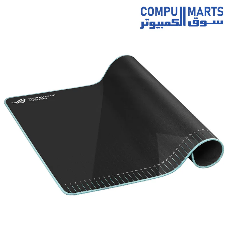 ASUS ROG NC16 Hone Ace Aim Lab Edition Gaming Mouse Pad, 508 X 420 x 3 mm, Large Size, Soft, Hybrid Cloth Material, Non-Slip Rubber Base, Esports & FPS Gaming - Image 3