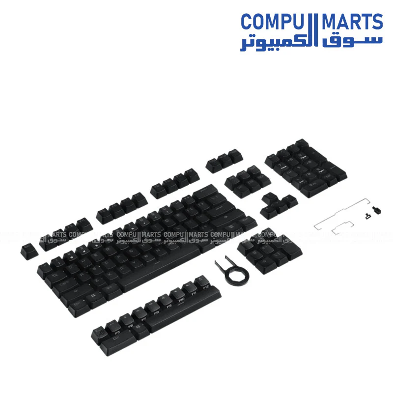 ASUS AC03 ROG PBT Doubleshot Keycap Set – 124 Keys, Cherry-Style - Image 2