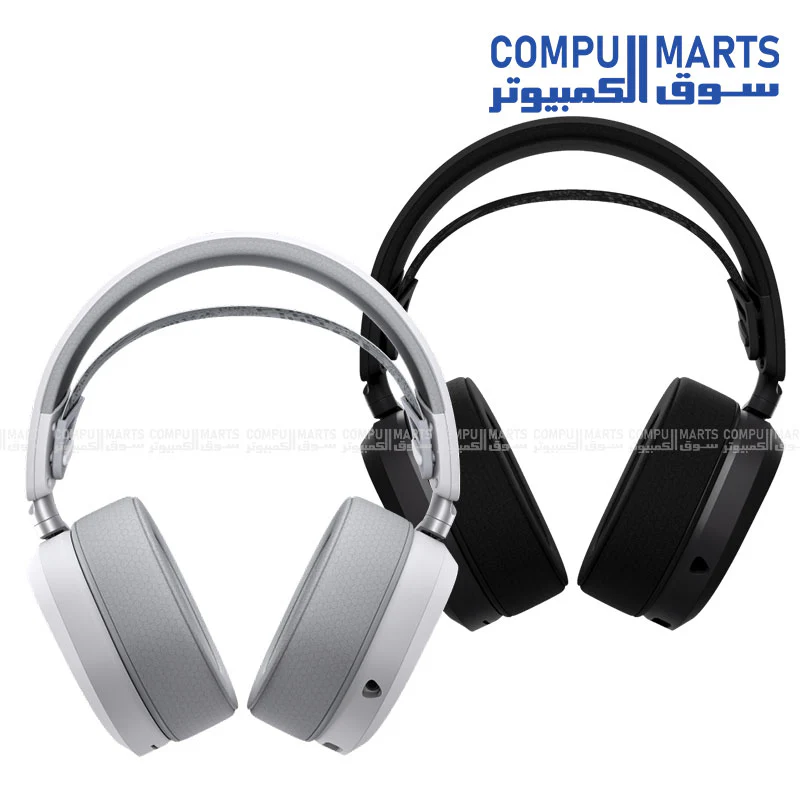 ASUS A501 ROG Pelta Wireless Gaming Headset – 2.4GHz + Bluetooth + USB-C, 50mm Titanium Drivers, RGB Aura, 900mAh Battery (Black/White) - Image 4