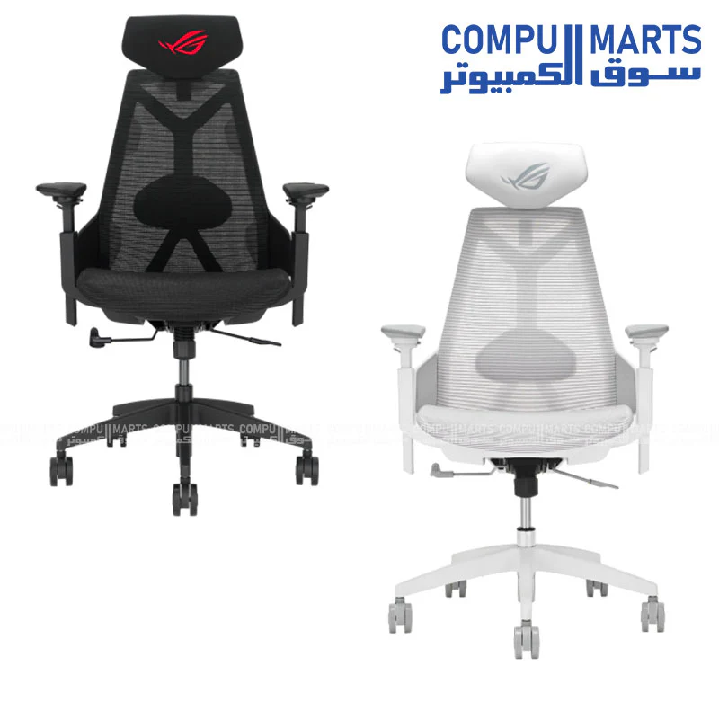ASUS ROG SL400C Destrier Core Gaming Chair – 3D 360° Armrests, Synchro-Tilt 90/112/125°, 136KG Max Load - Image 3