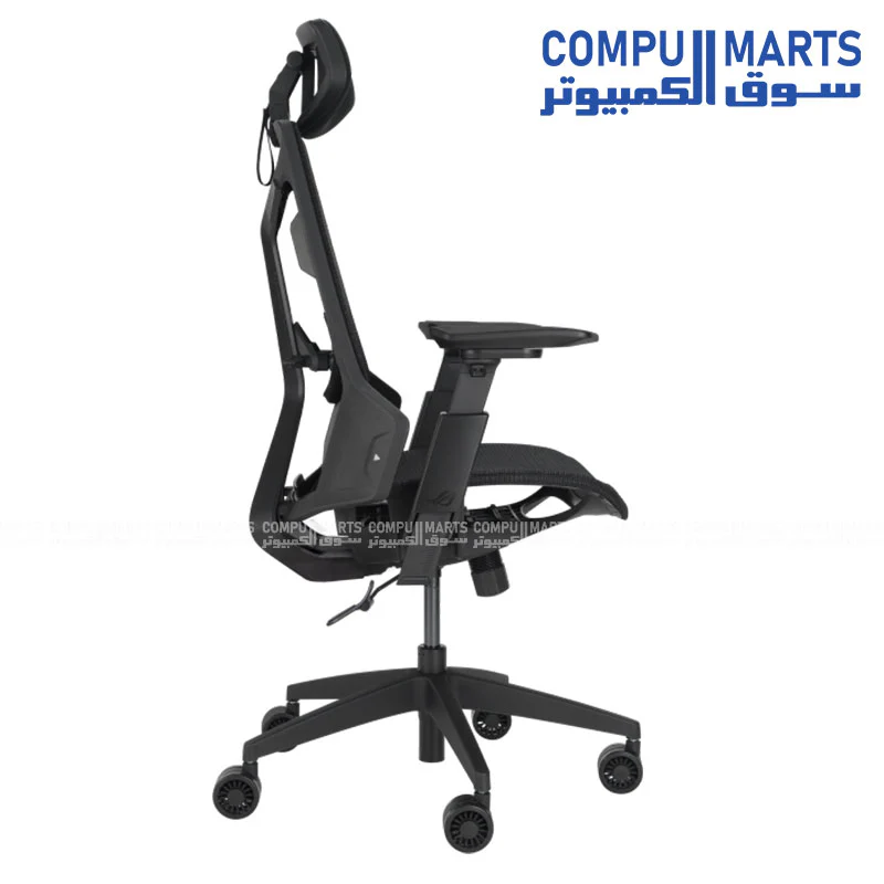 ASUS ROG SL400C Destrier Core Gaming Chair – 3D 360° Armrests, Synchro-Tilt 90/112/125°, 136KG Max Load - Image 4