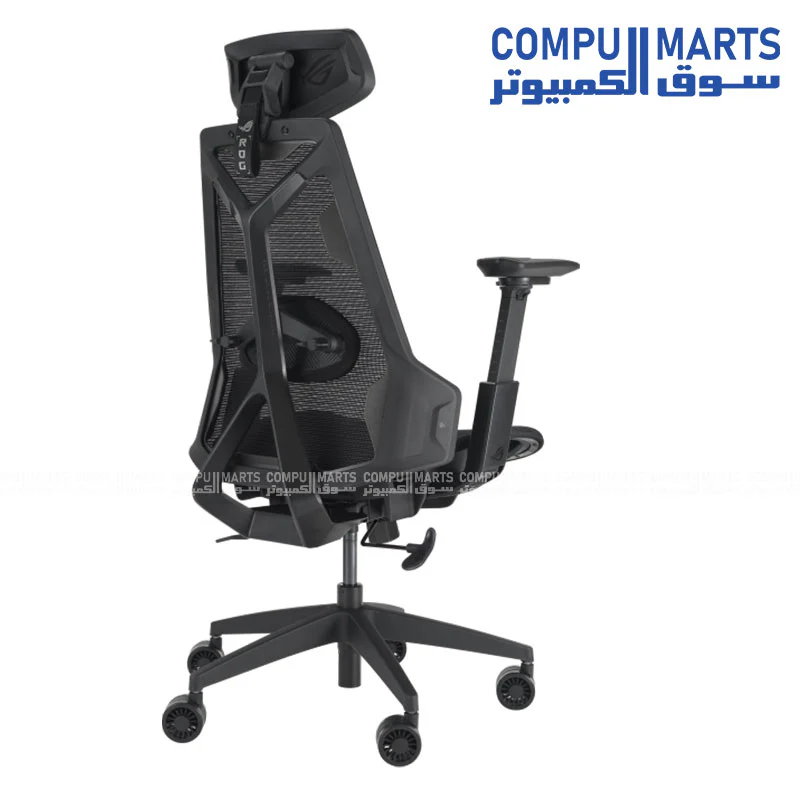 ASUS ROG SL400C Destrier Core Gaming Chair – 3D 360° Armrests, Synchro-Tilt 90/112/125°, 136KG Max Load - Image 8