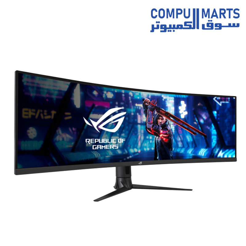 ASUS ROG Strix 49” Ultra-wide Curved HDR Gaming Monitor (XG49WCR) - Dual QHD 32:9 (5120 x 1440), 165Hz, Extreme Low Motion Blur Sync, USB-C, RJ45, DisplayHDR400, 90% DCI-P3, Dual Input-KVM Switch - Image 2