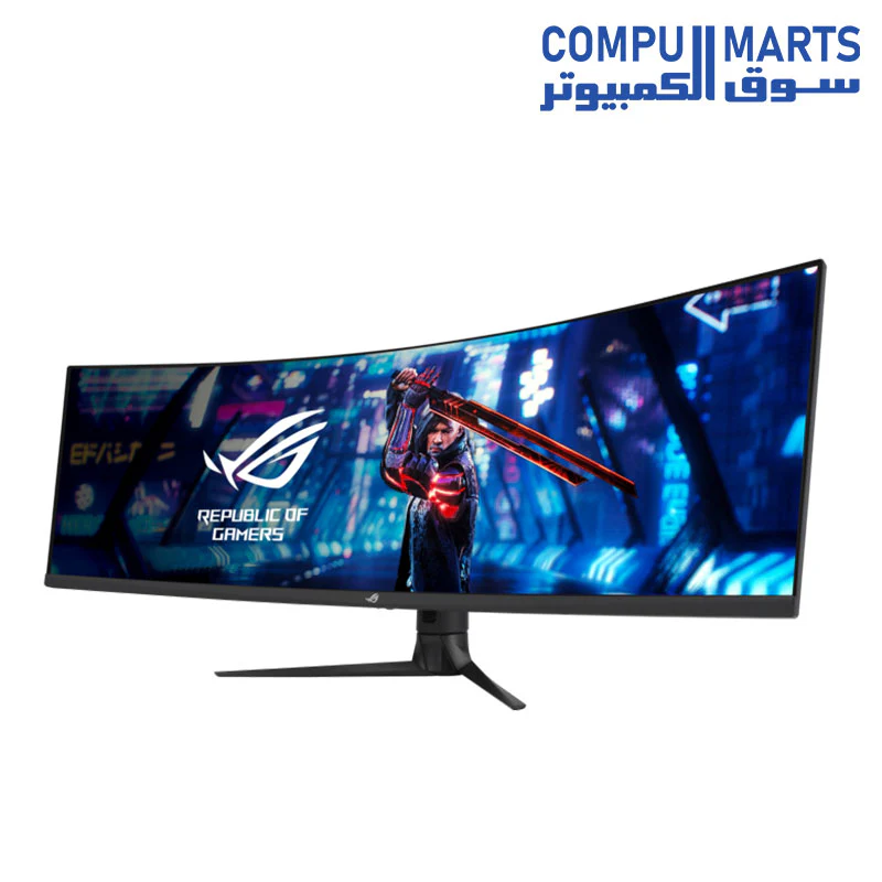 ASUS ROG Strix 49” Ultra-wide Curved HDR Gaming Monitor (XG49WCR) - Dual QHD 32:9 (5120 x 1440), 165Hz, Extreme Low Motion Blur Sync, USB-C, RJ45, DisplayHDR400, 90% DCI-P3, Dual Input-KVM Switch - Image 3