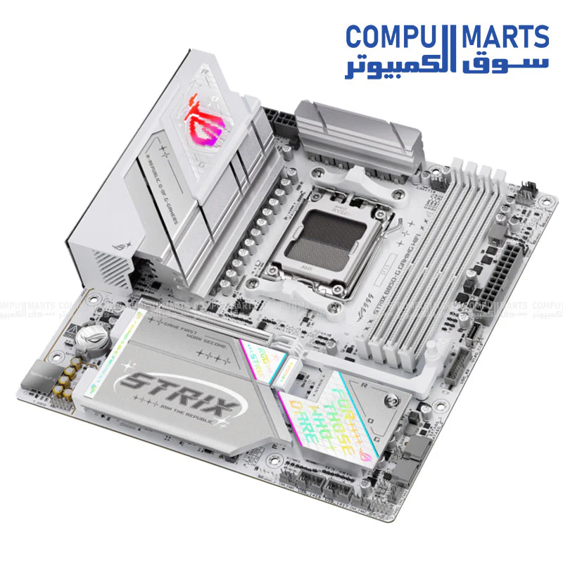 ASUS ROG STRIX B850-G GAMING WIFI Motherboard – AM5 – DDR5 8000+ OC – PCIe 5.0 – Quad M.2 – WiFi 7 – 2.5Gb LAN – USB 20Gbps – micro-ATX – Aura Sync - Image 3