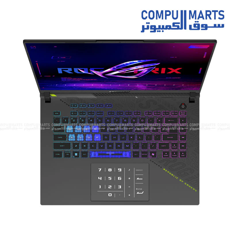 ASUS ROG Strix G16 (2025) G614FP-GR169W Gaming Laptop – AMD Ryzen 9 9955HX, RTX 5070, 16-inch FHD+ 165Hz, 16GB DDR5, 1TB SSD, Windows 11 Home – Eclipse Gray - Image 4