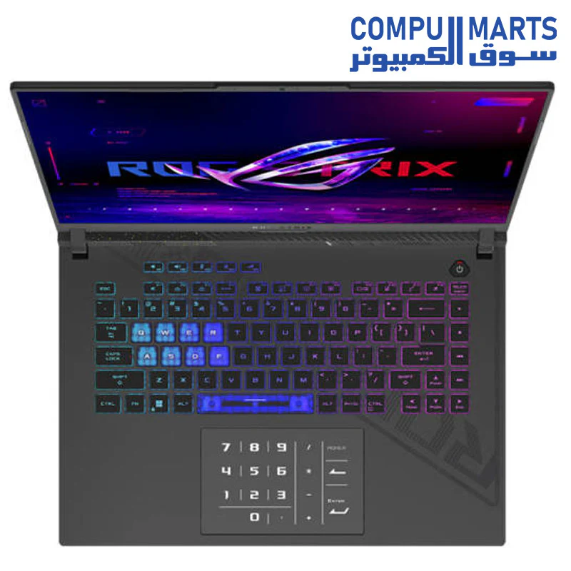 ASUS ROG STRIX G16 G614JI-N4091W, INTEL CORE I7-13650HX . 16G RAM DDR5, 1TB SSD, NVIDIA RTX 4070 8GB. 16" WQXGA 240Hz Display. Win 11.GRAY - Image 2