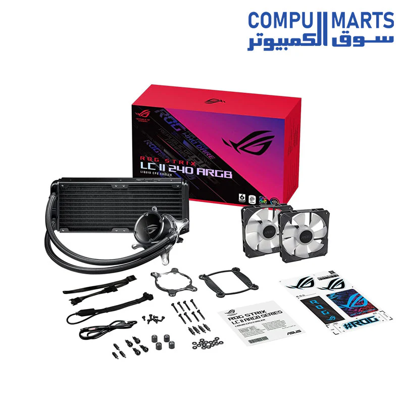 ASUS ROG STRIX LC II 240 ARGB CPU Liquid Cooler – AIO 240mm Radiator – Intel & AMD Support - Image 6