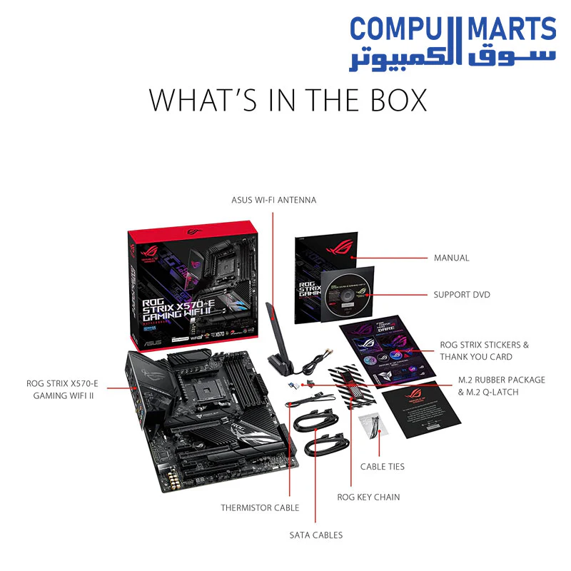 ASUS ROG STRIX X570 E GAMING WIFI II Ryzen Motherboard - Image 6