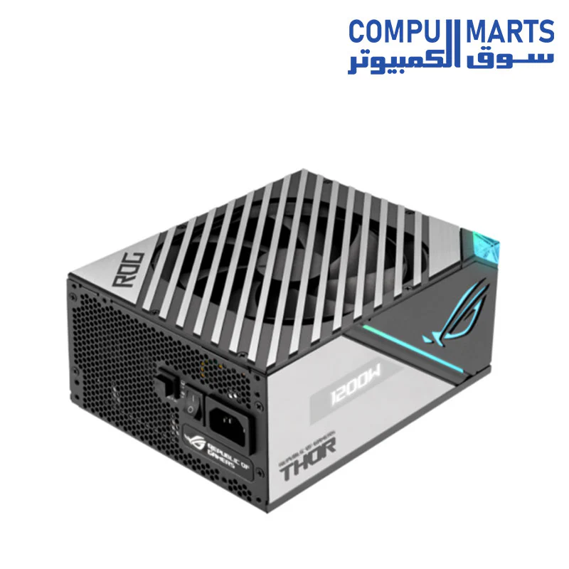 Asus Rog Thor 1200P2 1200W Platinum II ATX Power Supply Unit — 80Plus Platinum Efficiency, ARGB Aura Sync, 100-240Vac AC Input Range - Image 3