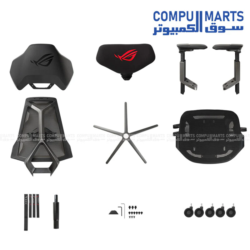 ASUS SL400 ROG Destrier Ergo Gaming Chair – 3D 360° Armrest, Adjustable Lumbar, 90–135° Tilt, 150KG Max Load (Black) - Image 4