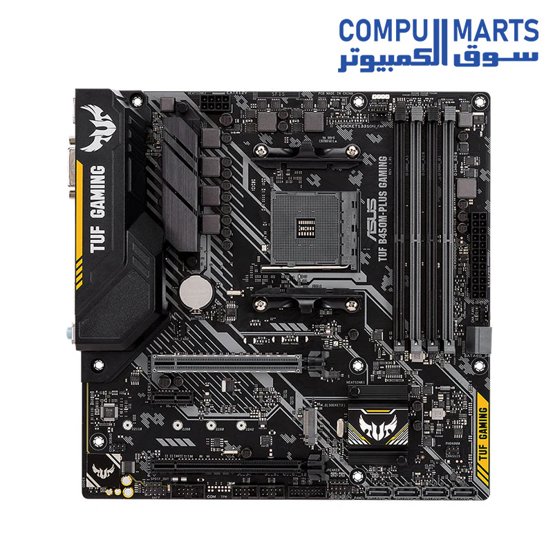 ASUS TUF B450M-Plus Gaming AMD AM4 DDR4 HDMI DVI-D M.2 mATX Motherboard - Image 2