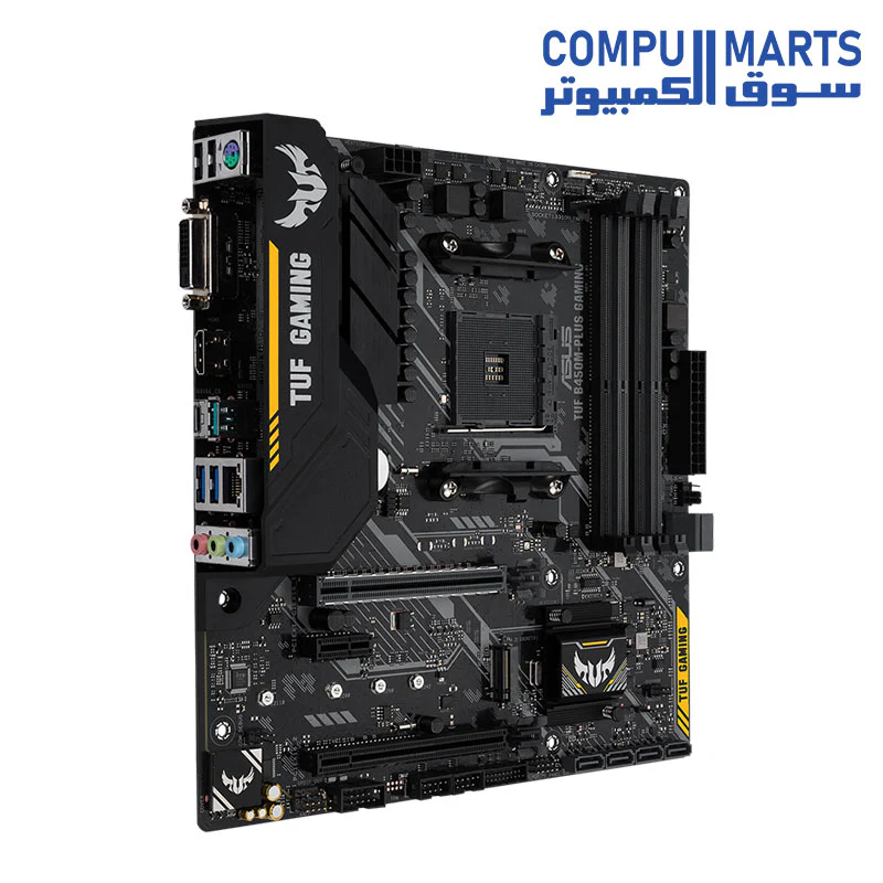 ASUS TUF B450M-Plus Gaming AMD AM4 DDR4 HDMI DVI-D M.2 mATX Motherboard - Image 3