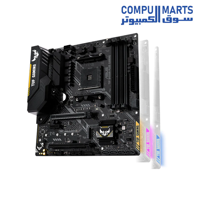 ASUS TUF B450M-Plus Gaming AMD AM4 DDR4 HDMI DVI-D M.2 mATX Motherboard - Image 4