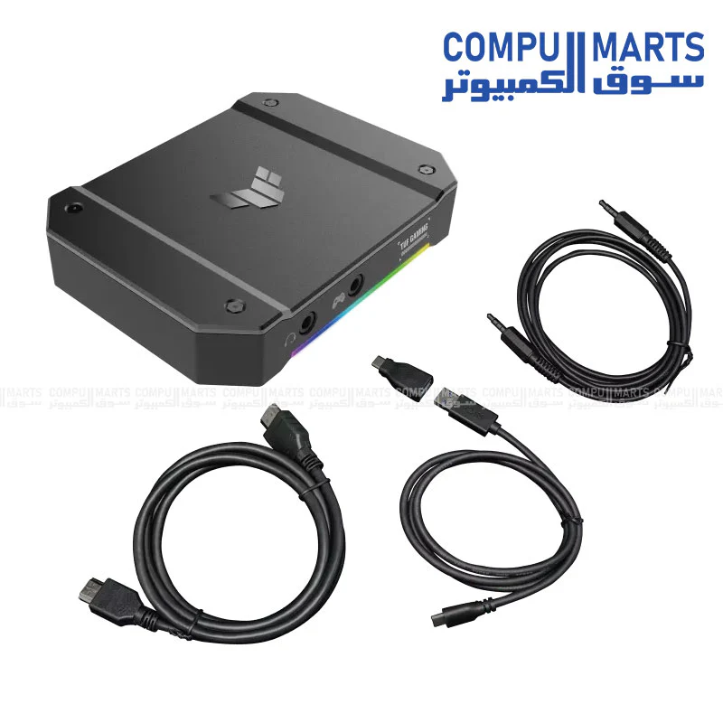 ASUS TUF GAMING CAPTURE BOX-4KPRO – HDMI 2.1 4K Capture Card with 4K144 Passthrough, USB 3.2 Gen2 Type-C, VRR, ARGB Indicator - Image 4
