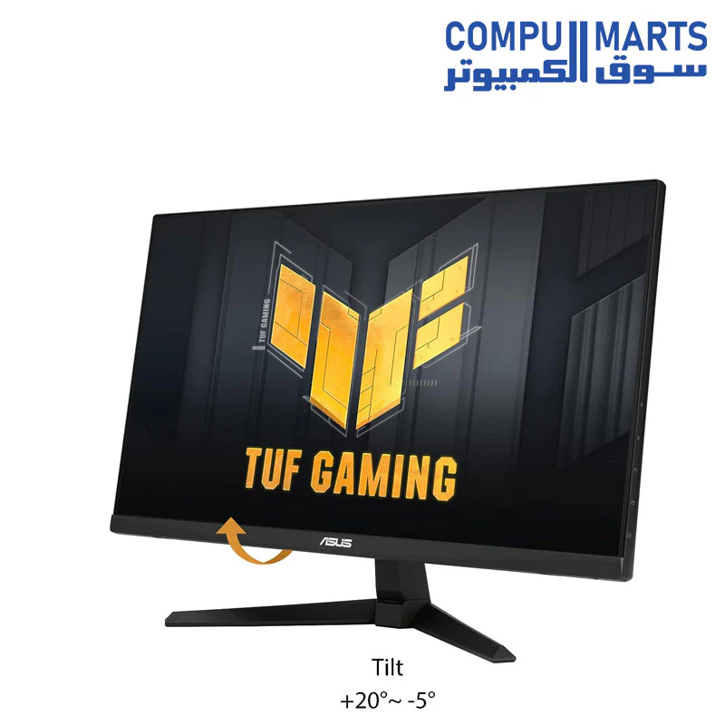 ASUS TUF Gaming 23.8” 1080P Monitor (VG249QM1A) - Full HD, Fast IPS, 270Hz, 1ms, Extreme Low Motion Blur, Speakers, 99% sRGB, G-Sync Compatible/FreeSync Premium, DisplayPort, HDMI,BLACK - Image 2