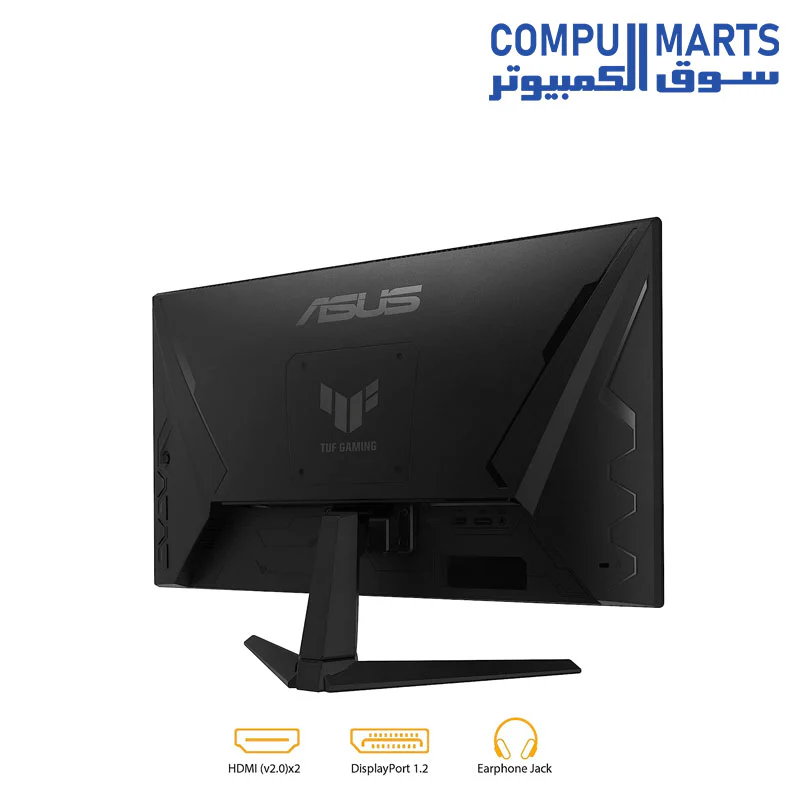 ASUS TUF Gaming 23.8” 1080P Monitor (VG249QM1A) - Full HD, Fast IPS, 270Hz, 1ms, Extreme Low Motion Blur, Speakers, 99% sRGB, G-Sync Compatible/FreeSync Premium, DisplayPort, HDMI,BLACK - Image 4