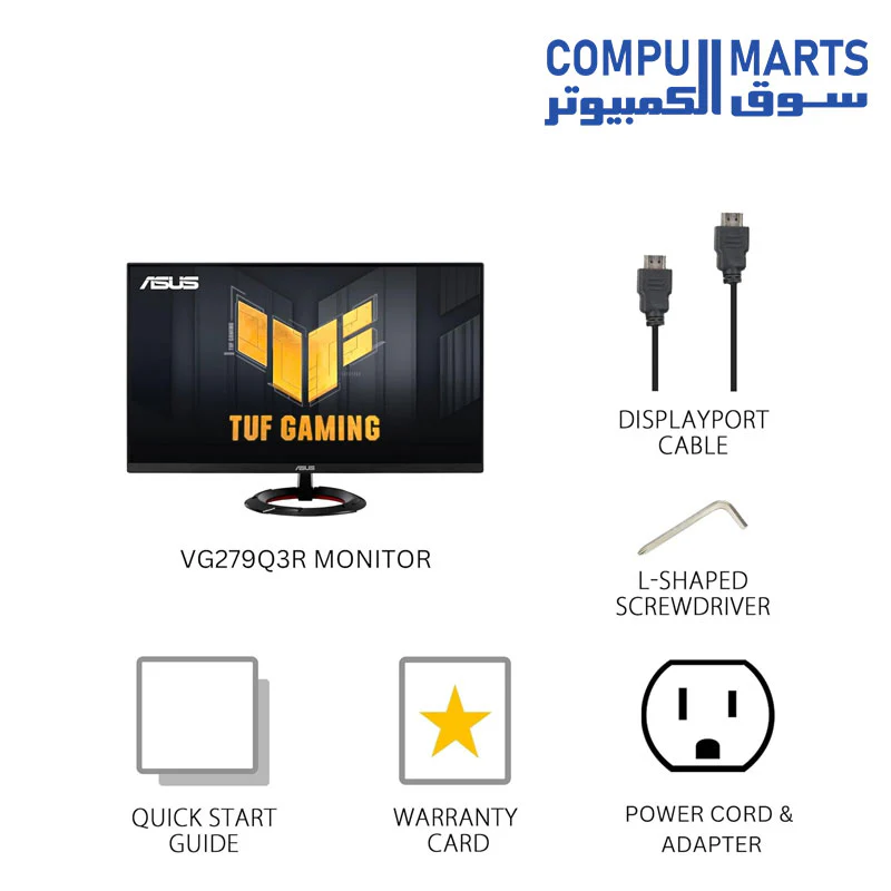 ASUS TUF Gaming 27” 1080P Monitor (VG279Q3R) - Image 4