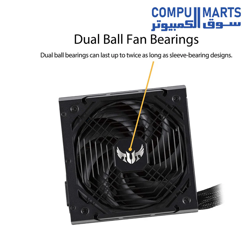 ASUS TUF GAMING 750W Bronze PSU, Power Supply(Axial-tech fan design, Dual Ball Fan Bearings, 0dB Technology, 80 PLUS Bronze Certification, 80cm 8-pin CPU Connector - Image 3