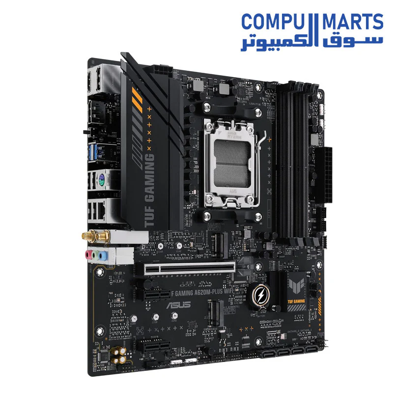 ASUS TUF Gaming A620M-PLUS(WiFi) AMD AM5 (Ryzen 7000) microATX Gaming Motherboard - Image 3