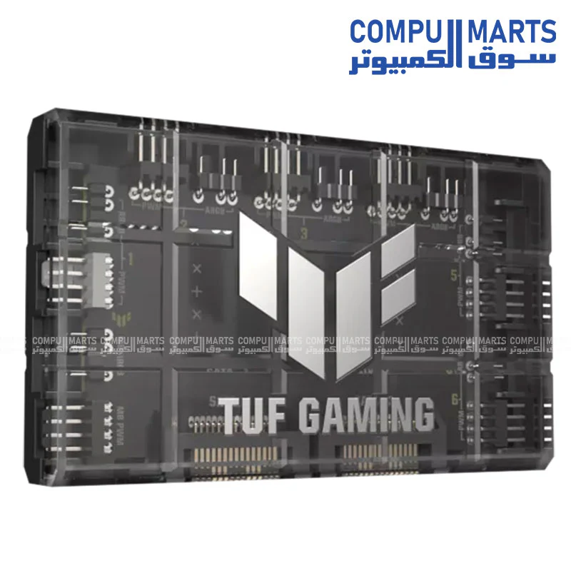ASUS TUF Gaming ARGB PWM Fan Hub – 6-Port PWM & ARGB Control – SATA Power - Image 2