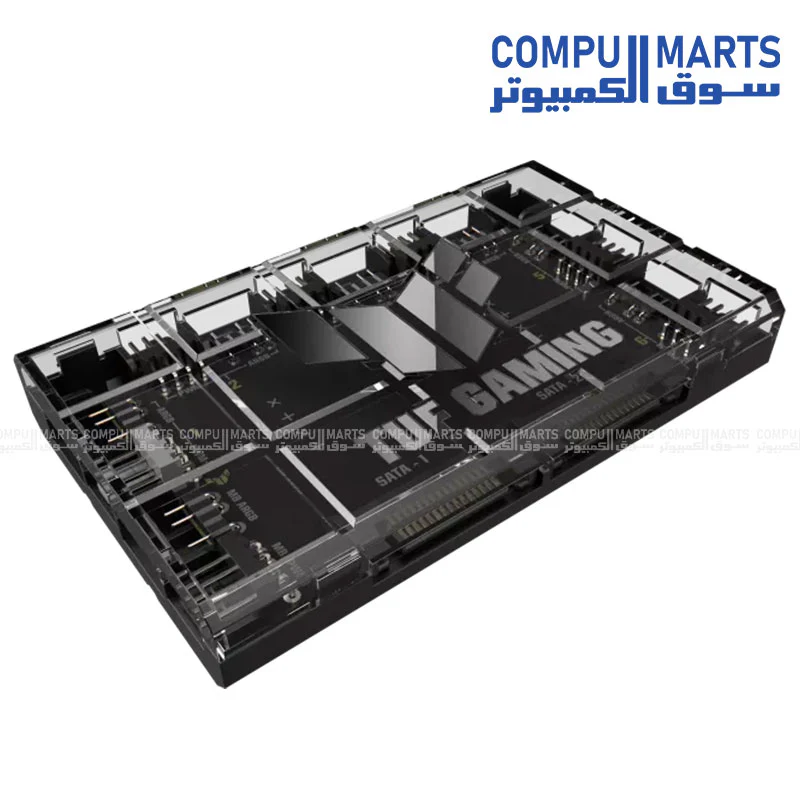ASUS TUF Gaming ARGB PWM Fan Hub – 6-Port PWM & ARGB Control – SATA Power - Image 3