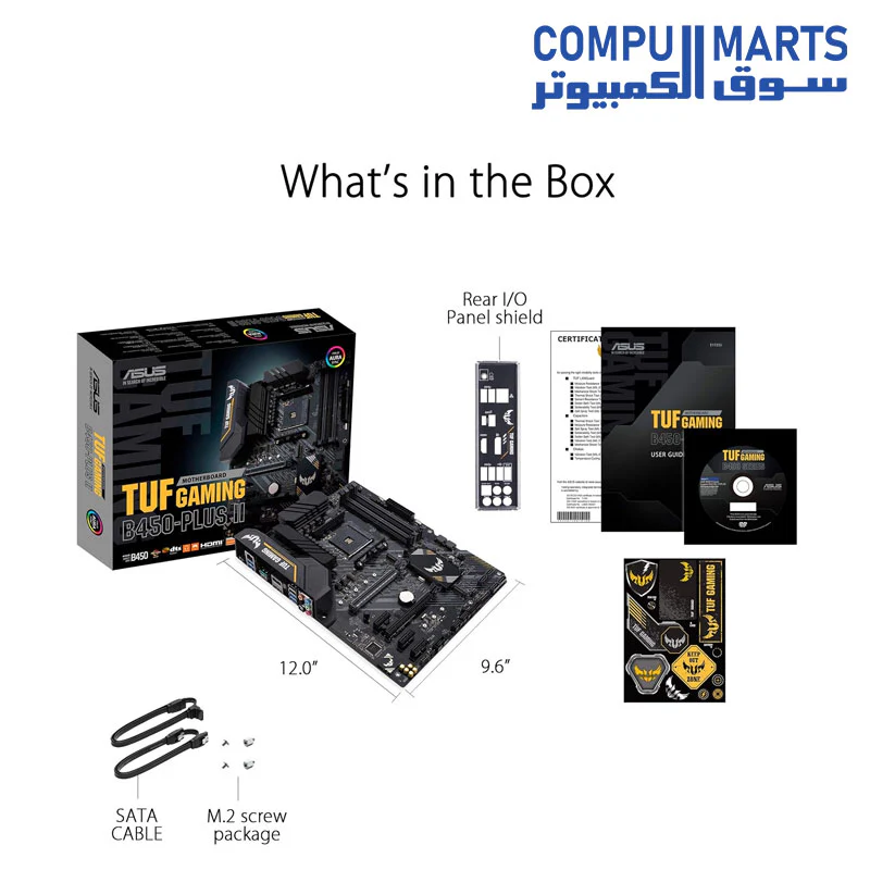 ASUS TUF Gaming B450-PLUS II AMD Ryzen 5000 AM4 ATX DDR4 HDMI USB 3.2 Gen Motherboard - Image 4