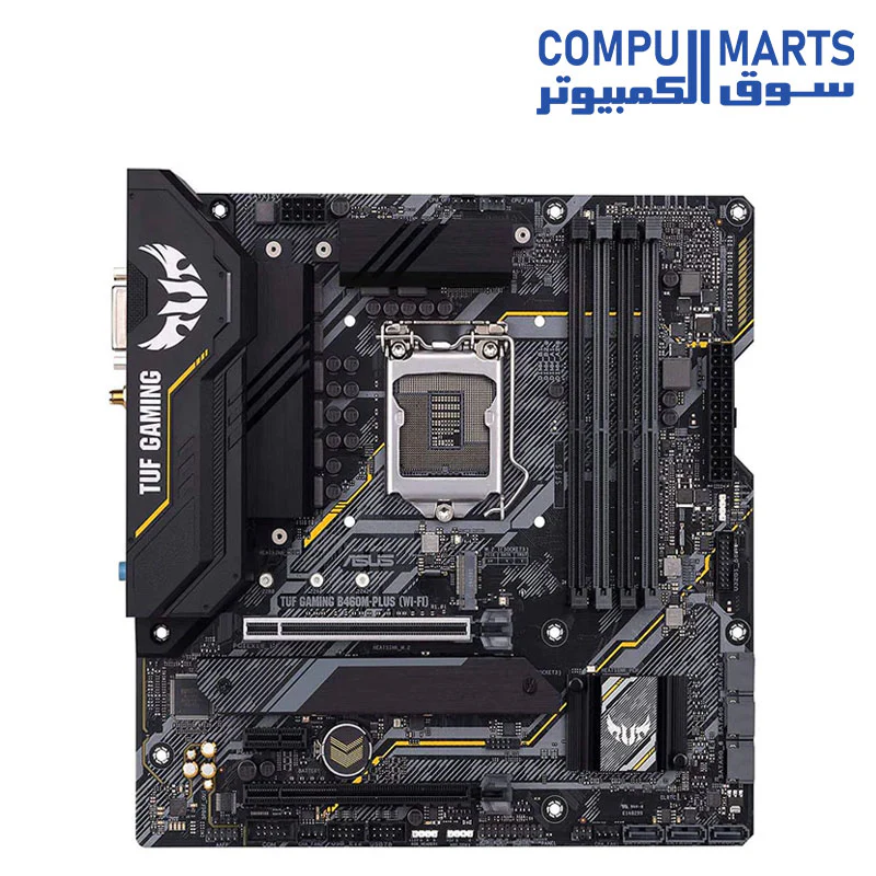 ASUS TUF Gaming B460M-Plus WiFi 6 LGA1200 (Intel 10th Gen) Micro ATX Gaming Motherboard (Intel 1Gb LAN, USB 3.2 gen 1 Front Panel Connector, addressable Gen 2 RGB Header, Aura Sync) - Image 2