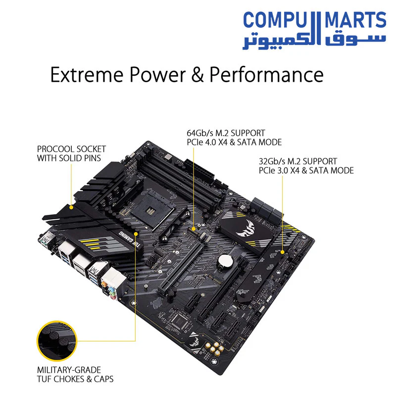 ASUS TUF Gaming B550-PLUS AMD AM4 Zen 3 Ryzen 5000 & 3rd Gen Ryzen ATX Gaming Motherboard - Image 3