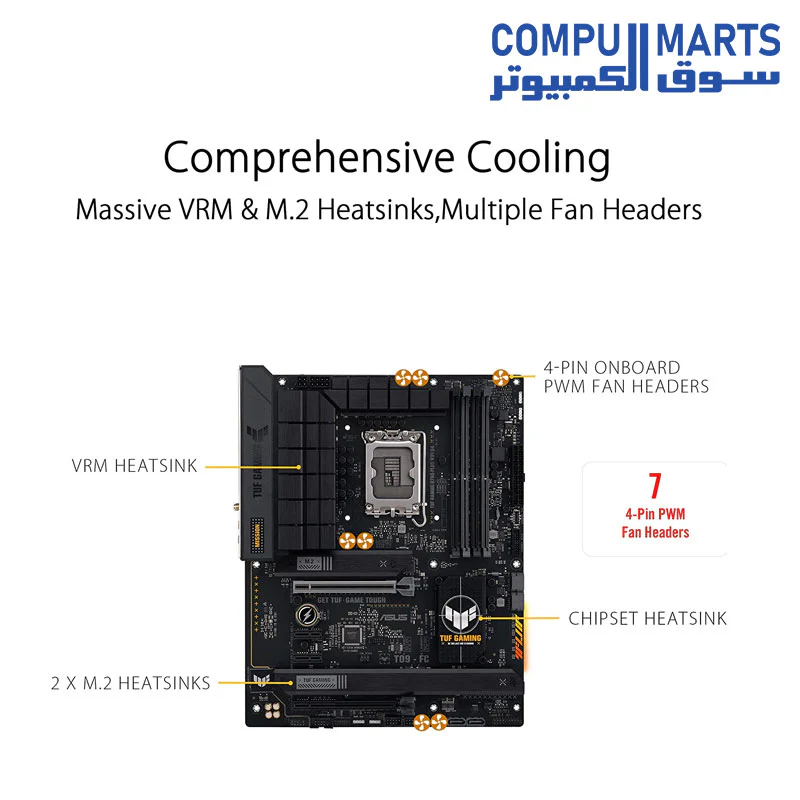ASUS TUF Gaming B760-PLUS WiFi D4 MOTHERBOARD - Image 3