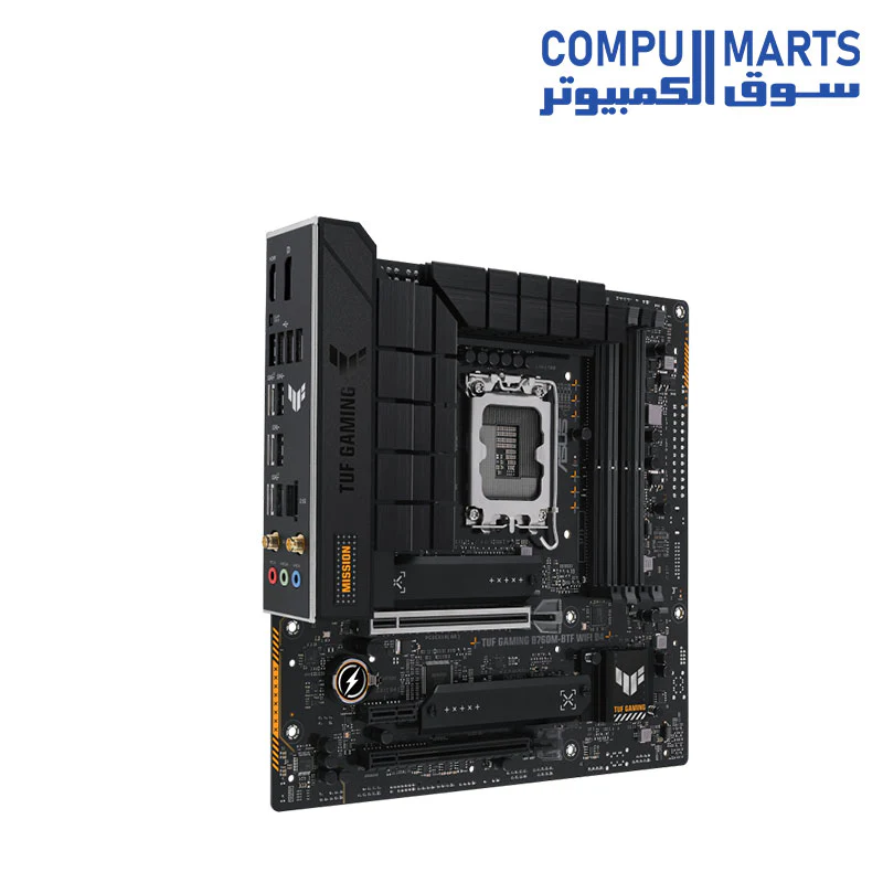 ASUS TUF GAMING B760M-BTF WIFI D4 Motherboard Micro ATX Socket 1700 Intel B760 Express - 4x DDR4 - M.2 PCIe 4.0 - USB 3.2 - PCI-Express 5.0 16x - LAN 2.5 GbE - Wi-Fi 6 AX/Bluetooth 5.2 - Image 2