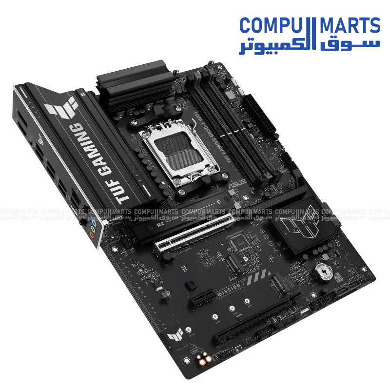 ASUS TUF GAMING B850-E WIFI Motherboard – AM5 – DDR5 8000+ OC – PCIe 5.0 x16 – Triple M.2 – WiFi 6E – 2.5Gb LAN – USB 20Gbps – ATX – Aura Sync - Image 3