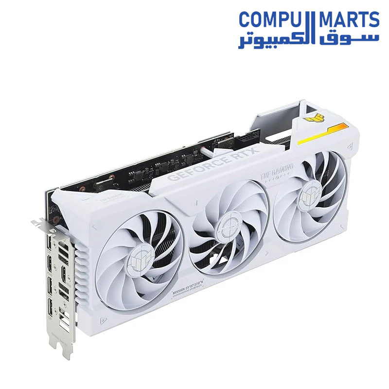ASUS TUF Gaming GeForce RTX 4070 Ti SUPER BTF 16GB GDDR6X White OC Edition Gaming Graphics Card - Image 3