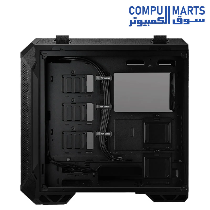 ASUS TUF Gaming GT501 Edition Mid-Tower Computer Case for up to EATX Motherboards with 2 x USB 3.1 Front Panel, Smoked Tempered Glass, Steel Construction - Image 4
