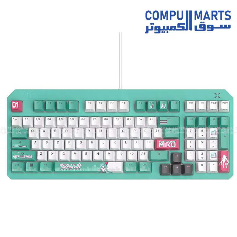 ASUS TUF GAMING RA07 TUF K3 GEN II keyboard with compact 97-key layout, optical-mechanical RGB switches, silicone-gasket mount, dampening foam, IP57 waterproofing, a detachable top plate, and Aura Sync compatibility. - Image 7