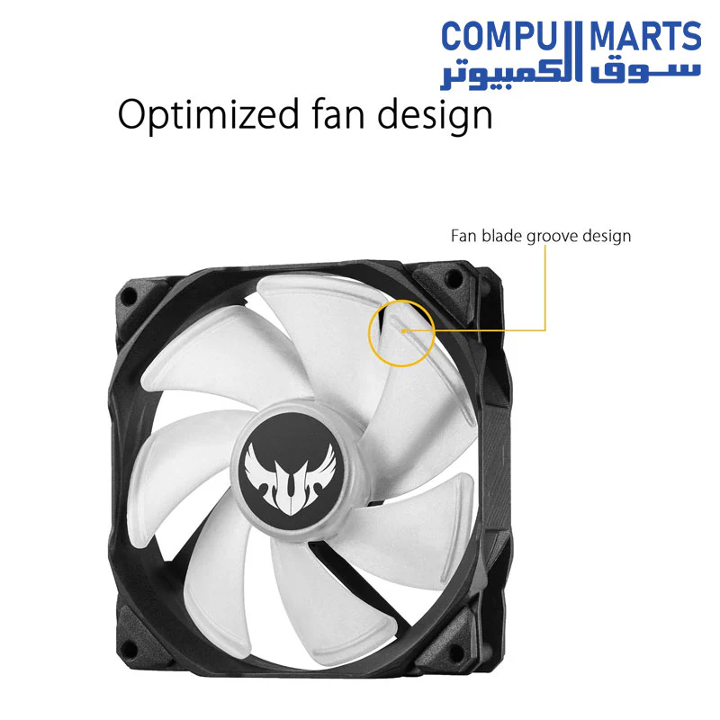 ASUS TUF Gaming LC 240 RGB All-in-one Liquid CPU Cooler (Aura Sync,TUF 120mm RGB Radiator Fans with Fan Blade Groove Design) - Image 2
