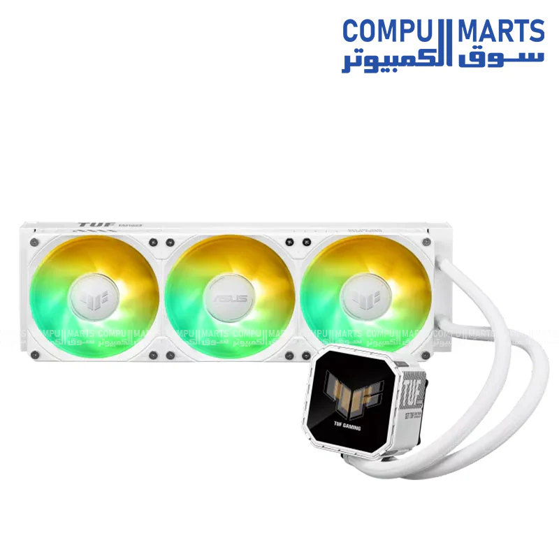 ASUS TUF Gaming LC III 360 ARGB LCD Liquid CPU Cooler – 2.8" Display, Triple 120mm Fans, Aura Sync, Intel & AMD Compatible - Image 2