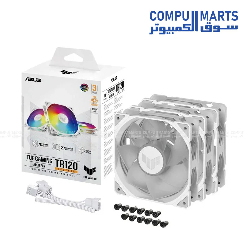 ASUS TUF Gaming TR120 ARGB Reverse Fan - Image 2