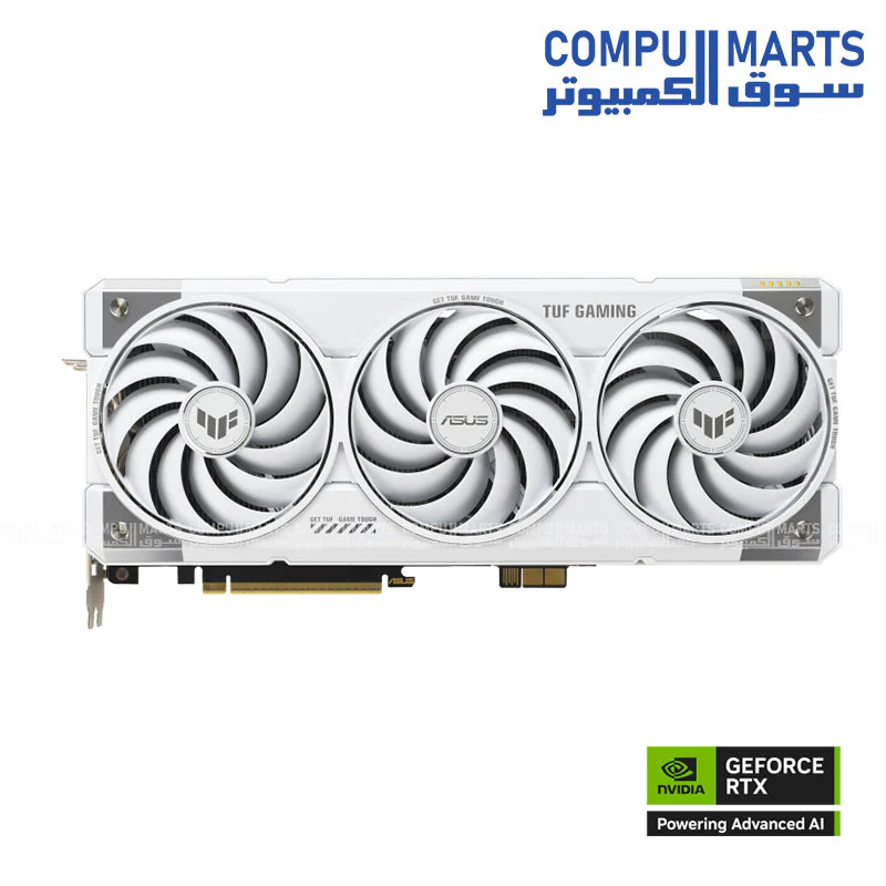 ASUS TUF Gaming GeForce RTX 5070 Ti BTF White OC Edition 16GB GDDR7 Graphics Card – PCIe 5.0, 8K, ARGB - Image 2