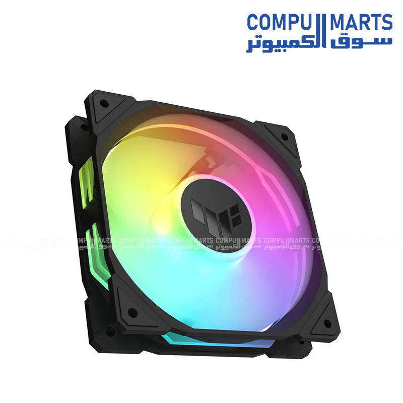 ASUS TUF Gaming TF120 ARGB Fan – 120mm – Advanced FDB Bearing – 1900 RPM – 76 CFM – AURA Sync – Single Pack - Image 4