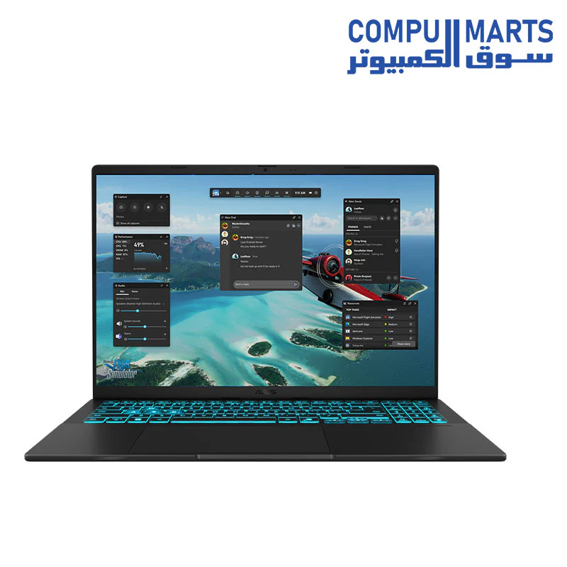 ASUS V16 V3607VM INTEL CORE 5 210H GAMING LAPTOP RAM 16GB 1TB SSD  NVIDIA GeForce RTX  5060 16,0INCH WIN11 - Image 2