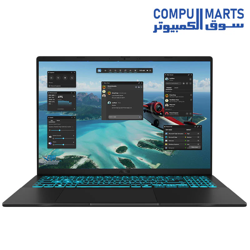 ASUS V16 V3607VU Intel Core I7-13620H GAMING LAPTOP 32GB RAM 1TB SSD NVIDIA GeForce RTX 4050 16” WUXGA WIN 11 - Image 2