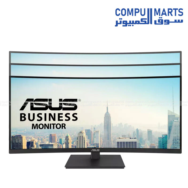 ASUS VA34VCPSR 34-inch WQHD Curved Docking Monitor – USB-C 96W, RJ45, HDR10, Adaptive-Sync, Ergonomic, Eye Care, Wall Mountable - Image 3
