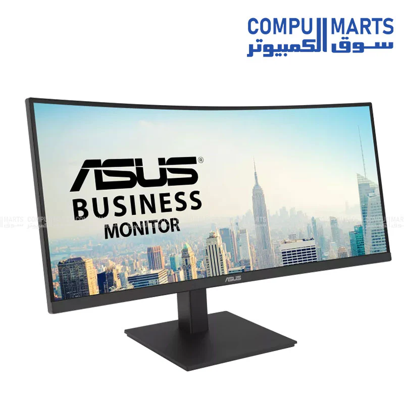 ASUS VA34VCPSR 34-inch WQHD Curved Docking Monitor – USB-C 96W, RJ45, HDR10, Adaptive-Sync, Ergonomic, Eye Care, Wall Mountable - Image 4