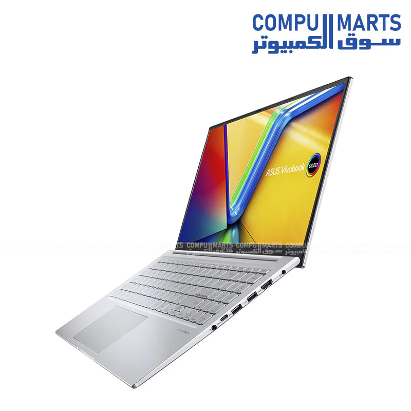 ASUS Vivobook 15 OLED X1505VA-L1019W – i9-13900H, 16GB DDR4, 1TB SSD, 15.6" FHD OLED, Fingerprint, Backlit KB, Windows 11 – Cool Silver - Image 3