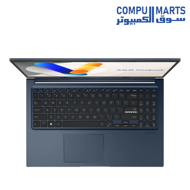 ASUS Vivobook 15 X1504ZA-NJ003W Laptop Intel CORE i3-1215U ,4GB RAM DDR4 , 256GB SSD ,Intel Iris Xe Graphics 15.6-Inch FHD Win11 Quite Blue - 90NB1021-M00CE0 - Image 4